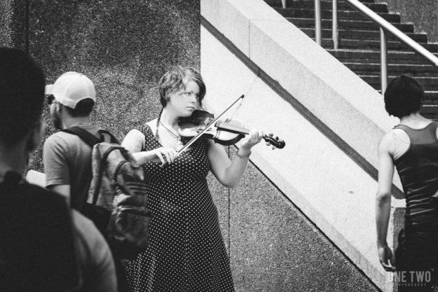 hamilton downtown violin