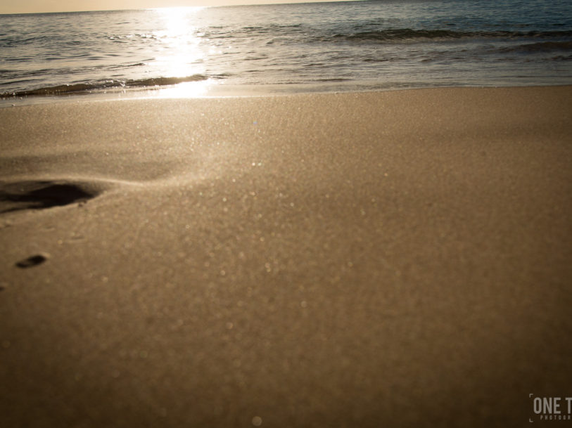 beach sand sunset